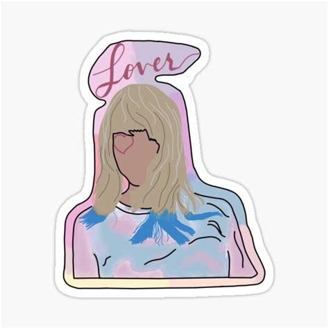 Taylor Swift Lover Sticker For Sale By Harley Powell Redbubble