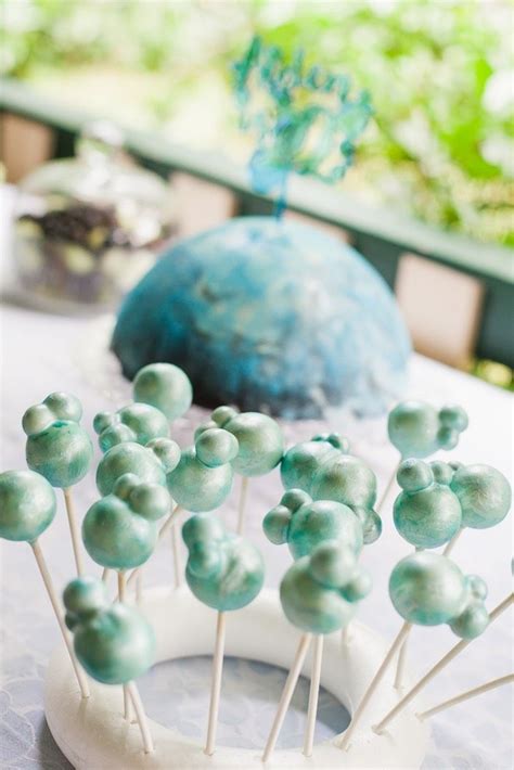 Bubble Cake Pops From A Bubble Birthday Party On Karas Party Ideas