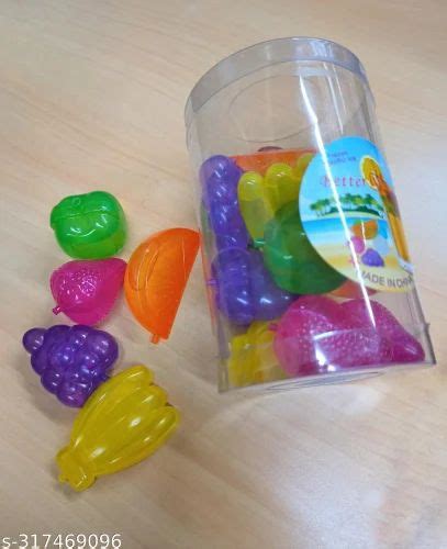 Reusable Fruit Shape Ice Cubes Pack Of 18 Cubes Packaging Type