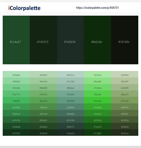 630 Latest Color Schemes With Hunter Green Color Tone Combinations