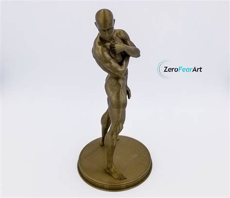 3d Printed Nude Muscular Young Man Standing With Arms Crossed Mm28 Zerofearart