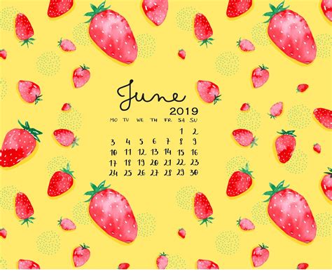 Latest June 2019 Calendar For Desktop Calendar Wallpaper June 2019