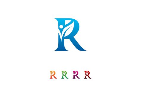 R Letter Medical Logo Design Vector Template