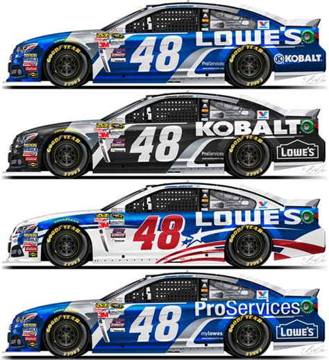 Graphic Design Graduate With Passion For Nascar Designs Jimmie Johnson