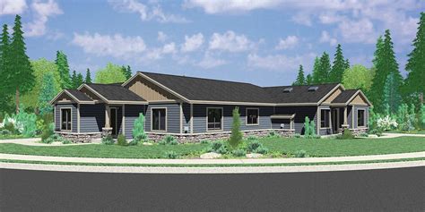 Duplex floor plans share a common firewall and can be either one or two story and constructed on one building lot usually in high density zoning. Pin on Duplex houses