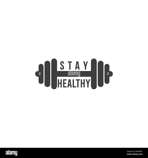 Fitness Center Logo Design Stay Healthy Motivation Love Fitness Logo