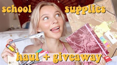 Back To School Supplies Shopping Haul And Giveaway Youtube
