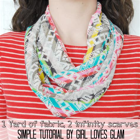 How To Make A Simple Infinity Scarf Girl Loves Glam