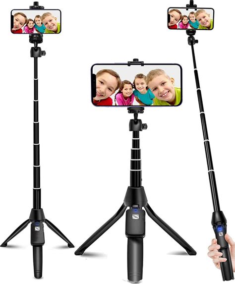 Bluehorn Foldable Rechargeable Remote Selfie Stick 40 Inch