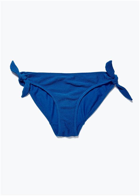 Women Papaya Holiday Swimwear Twist Bikini Bottoms Blue Fitforfelix