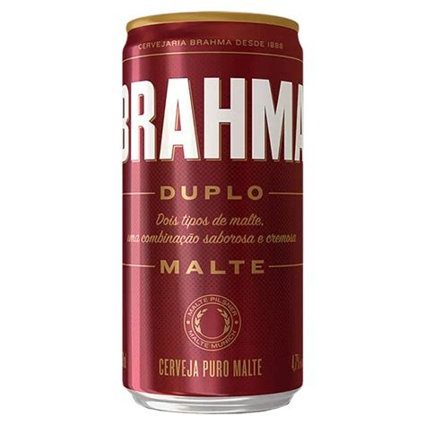 Cerveja Brahma Duplo Malte Lata 269ml Comper
