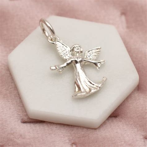 Sterling Silver Guardian Angel Charm Hurleyburley