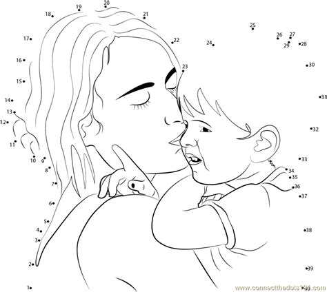 Celebrate Mothers Day Dot To Dot Printable Worksheet