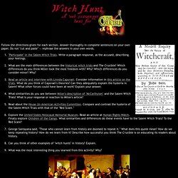 The teacher guide for the salem (and other) witch hunts includes the answer key for. The Crucible - Puritans | Pearltrees