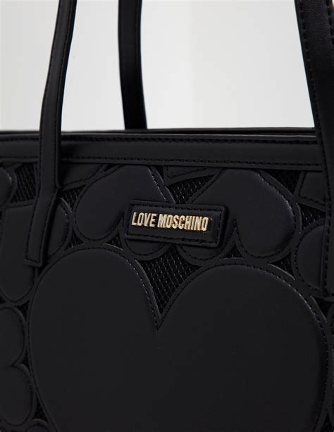 Love Moschino Heart Quilted Shopper Bag Black In Black Lyst