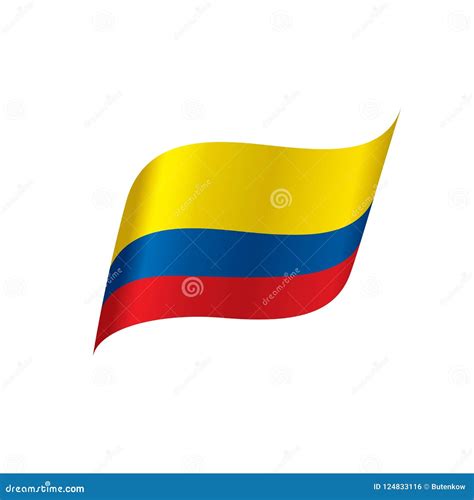 Bandera De Colombia Ejemplo Del Vector Stock De Ilustración