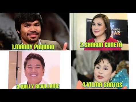 Top 10 Richest Pinoy Star Richest Filipino Celebrities In The
