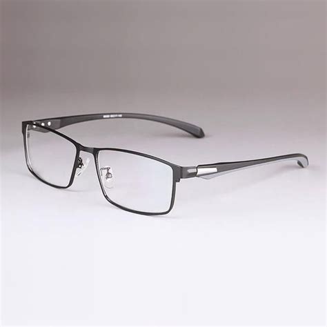 men titanium alloy eyeglasses frame for men eyewear flexible temples legs ip electroplating