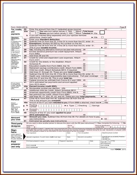 Irs Printable Forms 1040ez Form Resume Examples Xz204nm2ql