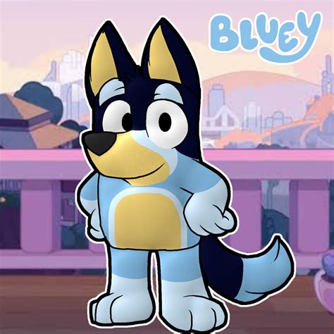 164130 Safe Artistcosmicfox Bandit Heeler Bluey Australian