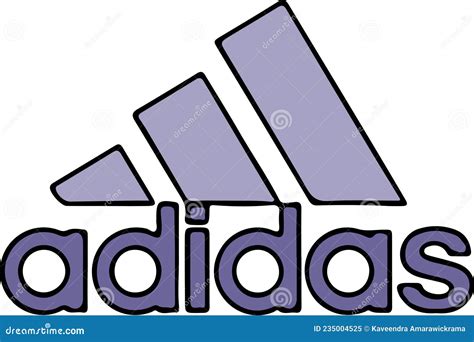 Dise O Del Logotipo De Adidas Abstracto En Blanco Imagen Editorial