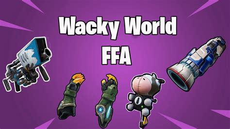 🤣wacky World Ffa All Weaponsandcars Tic1049 Fortnite Creative Map Code