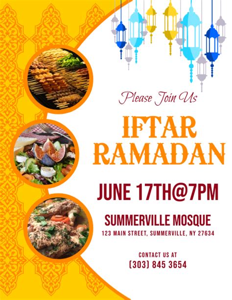 Iftar Ramadan Flyer Template Postermywall