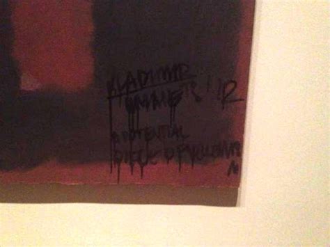 Rothko Painting Defaced At Tate Modern In London