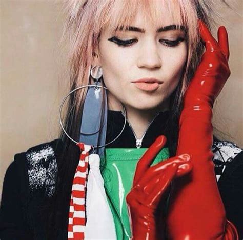 Grimes Music Articles Printed Denim Dress Instagram Fashion