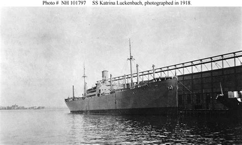 Civilian Ships Ss Katrina Luckenbach Freighter 1918