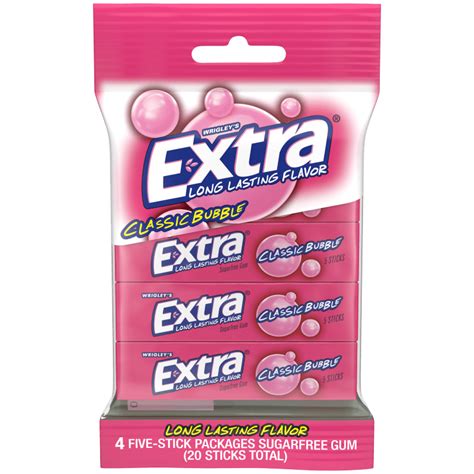 Extra Cinnamon Sugarfree Chewing Gum Stick Single Pack Extra