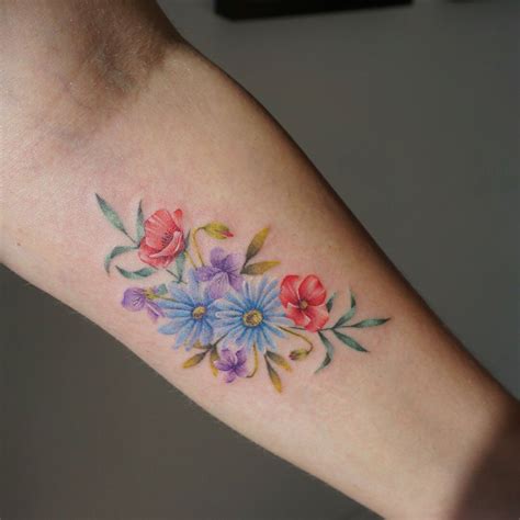 17 Fine Line Pastel Tattoos By G No Pastel Tattoo Colour Tattoo For