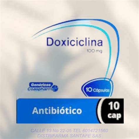 Doxiciclina Coaspharma 100mg X 10 Capsulas