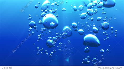Beautiful Air Bubbles Underwater Hd 1080 Stock Animation 7388801