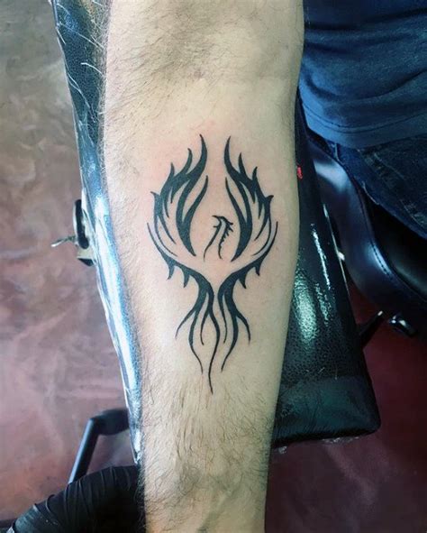 40 Tribal Phoenix Tattoo Designs For Men Mythology Ink Ideas