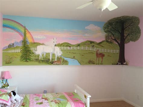 My Finished Mural In My Little Girls Room Little Girl Rooms Wall