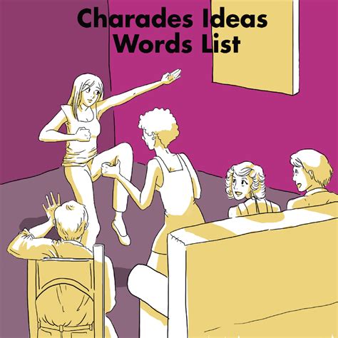 Charades Ideas Words List Hobbylark