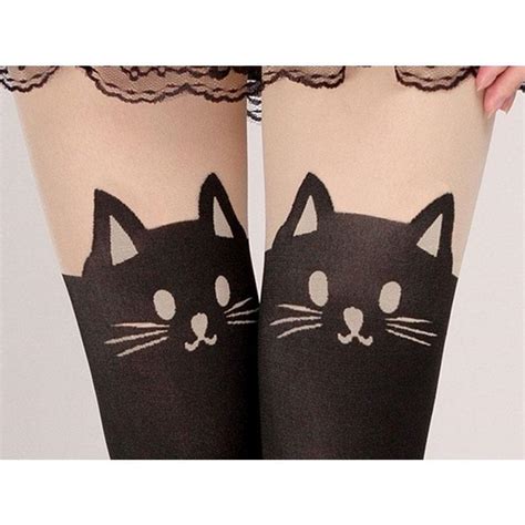151206 New Summer Women Cute Cat Tail Leggings Female Catoon Stocking Sexy Sheer Pantyhose