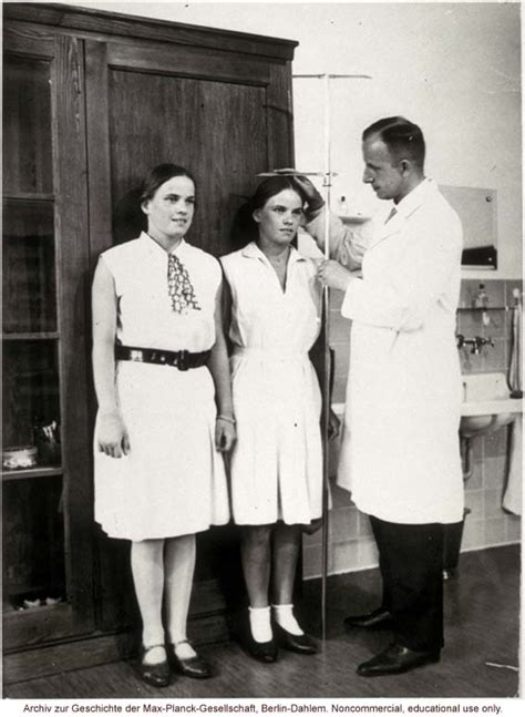 Eugenic Archives 16 Year Old Female Twins Undergoing Anthropometric