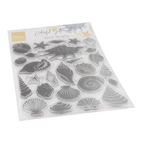 Marianne Design Clear Stamps Colourful Silhouettes Seashells Cs1061