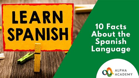Facts About The Spanish Language Alpha Academy