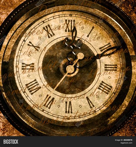 Time Concept Vintage Clock Face Image And Photo Bigstock