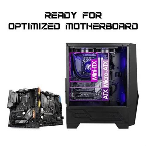 Msi Mag Forge 100m Mid Tower Gaming Pc Case At Rs 4200 Gaming Cabinet