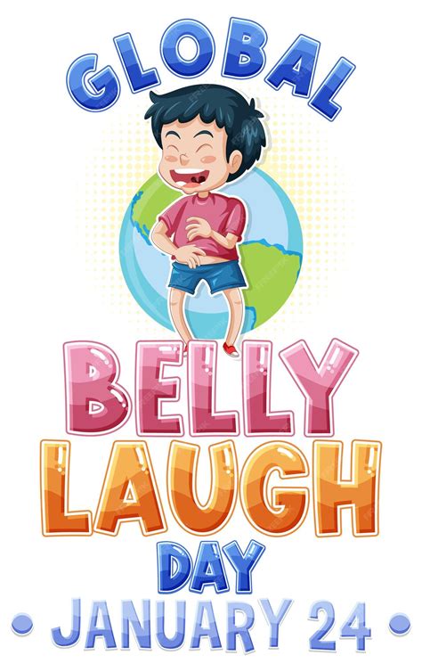 Premium Vector Global Belly Laugh Day Banner Design