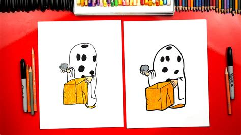 How To Draw Charlie Brown Halloween Ghost Art For Kids Hub