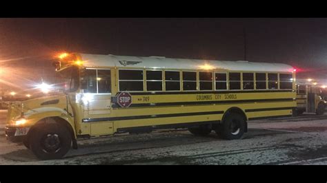 Columbus City School Buses Delayed For Students At Bus Stop In Frigid