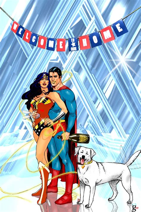 Superman And Wonder Woman Welcome To Our Home Diana