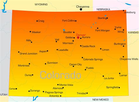 A Map Of Colorado State
