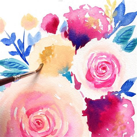 Summer Watercolor Floral Art Prints Mospens Studio