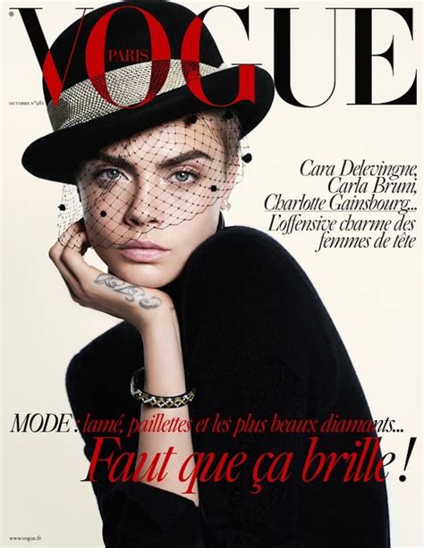 Cara Delevingne On The Cover Of Vogue Paris October 2017 Coup De